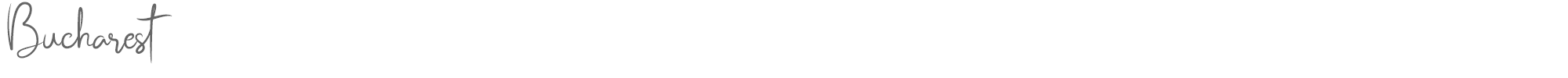 Sample characters Bucharest Font